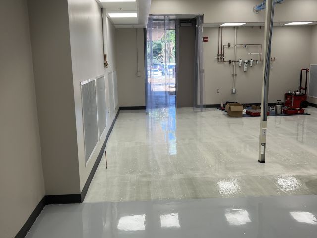 Microscope room nearly finished