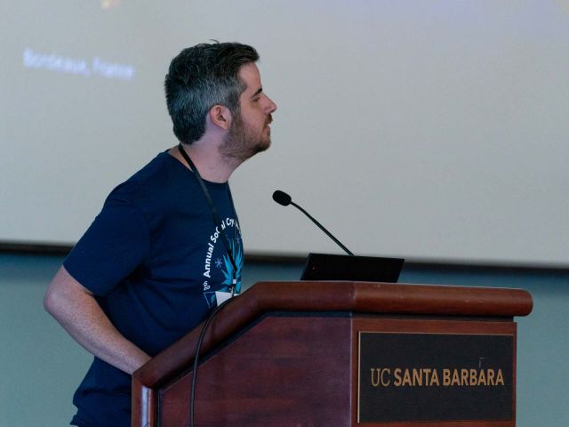 Speaker giving lecture