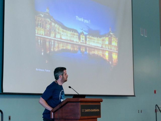 Speaker giving lecture