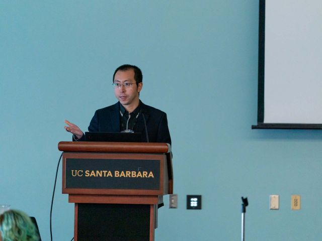 Speaker giving lecture