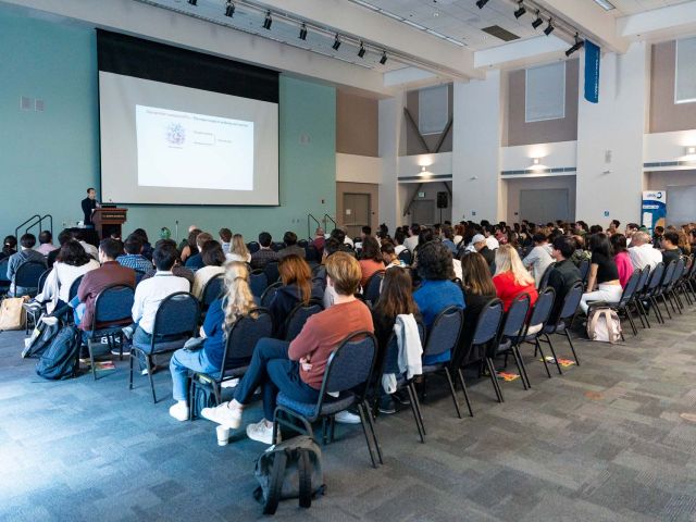 Speaker giving lecture