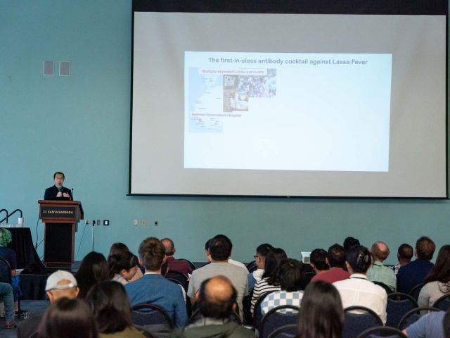 Speaker giving lecture
