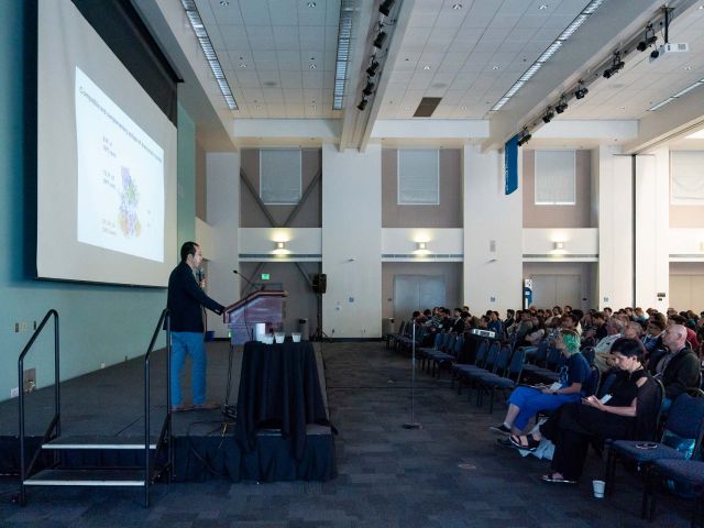 Speaker giving lecture