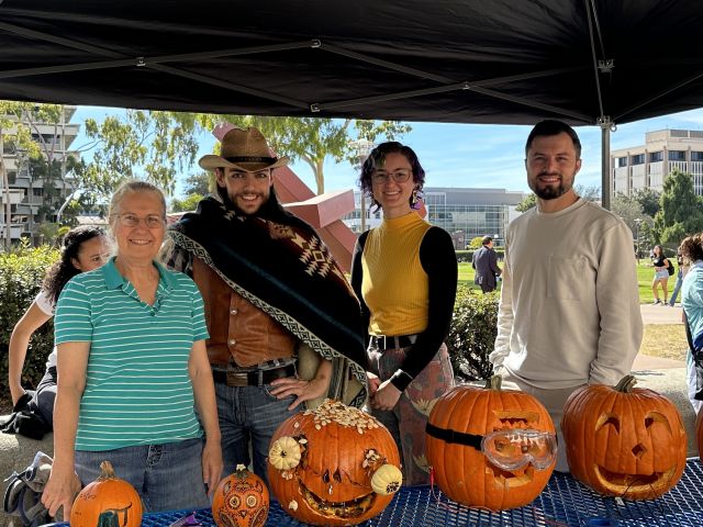 Pumpking carving contest with the Chemistry department