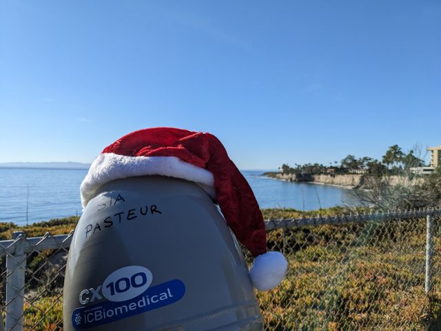 The dry shipper enjoying its vacation in Santa Barbara