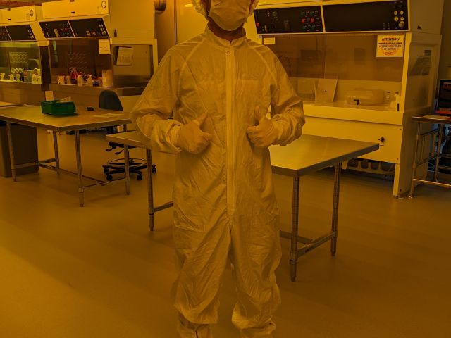 Pierre in the clean room