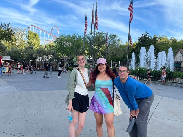 Six Flags Magic Mountain with Rowan, Sue (visiting from Australia), and Trent Lewellyn
