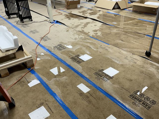 Flooding of the facility from roof leak