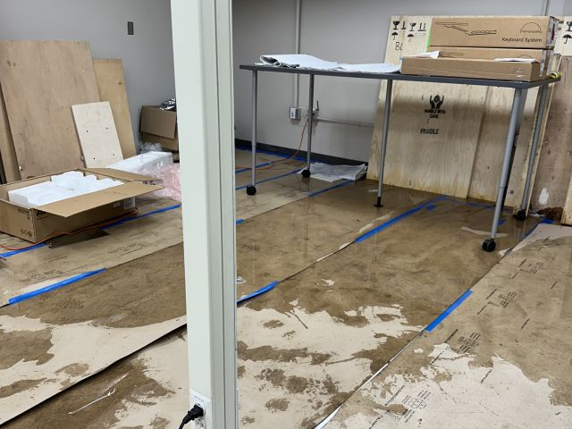 Flooding of facility from roof leak