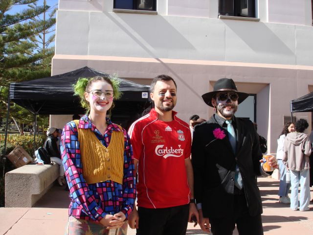 Rowan, Ahmet, and Peter in costume