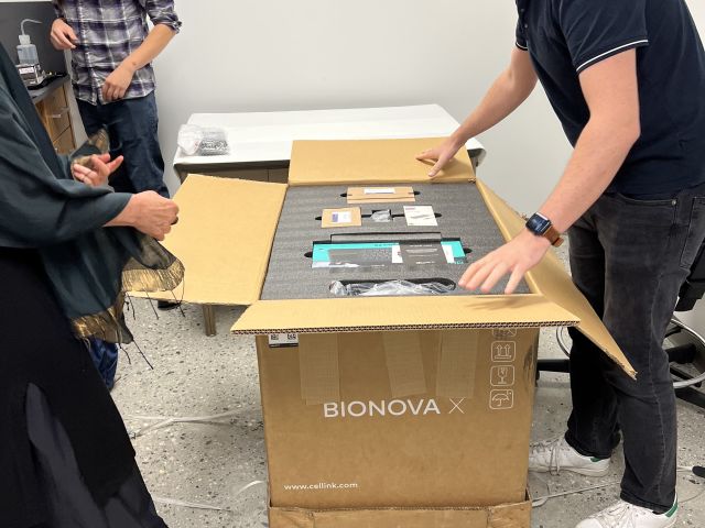 bioprinter unboxing